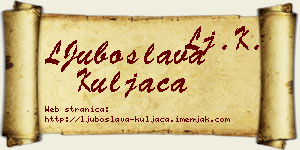 LJuboslava Kuljača vizit kartica